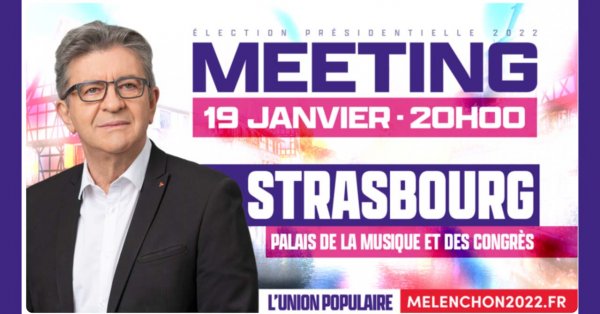 Meeting de Jean-Luc Mélenchon à Strasbourg 19/01/2022