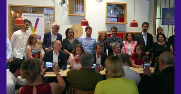 Conférence de presse avec Jean-Luc Mélenchon à Lyon le 04/06/2022