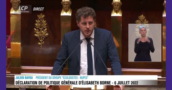Julien Bayou | Réponse au discours de politique générale d'Élisabeth Borne le 06/07/2022