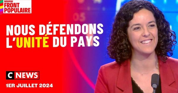 Manon Aubry invitée sur Cnews le 01/07/2024