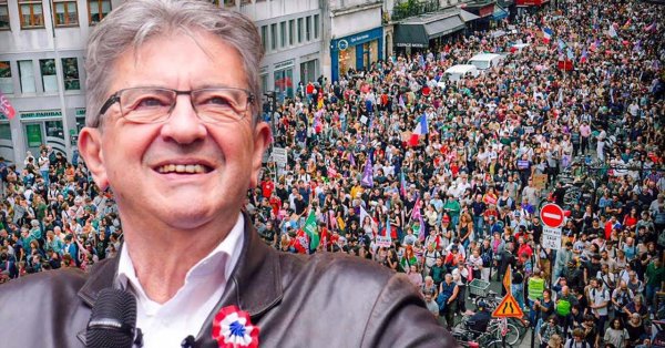 Intervention de Jean-Luc Mélenchon à Paris lors de la manistation du 07/09/2024