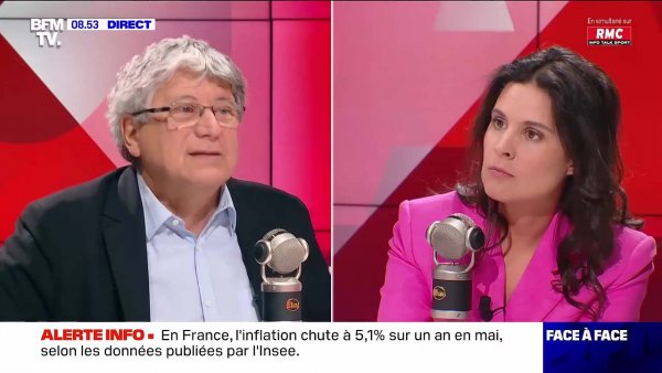 Éric Coquerel face à Apolline de Malherbe le 31/05/2023