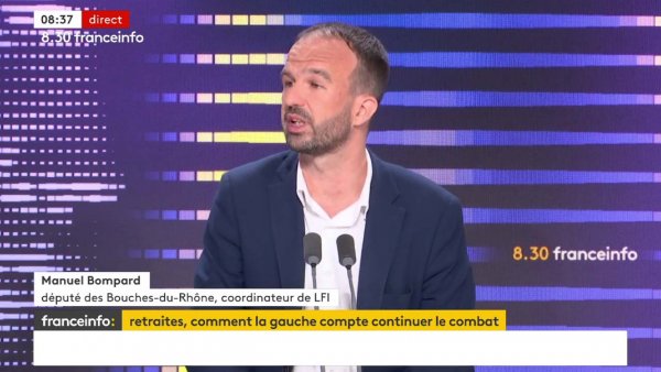 Manuel Bompard invité dans la matinale de France info le 13/06/2023