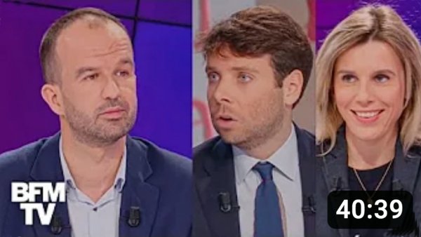Manuel Bompard invité de BFM Politique le 04/02/2024