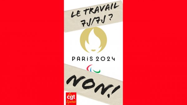 Travailler 7j/7j pendant les Jeux Olympiques et Para-olympiques (JOP), c'est Non !