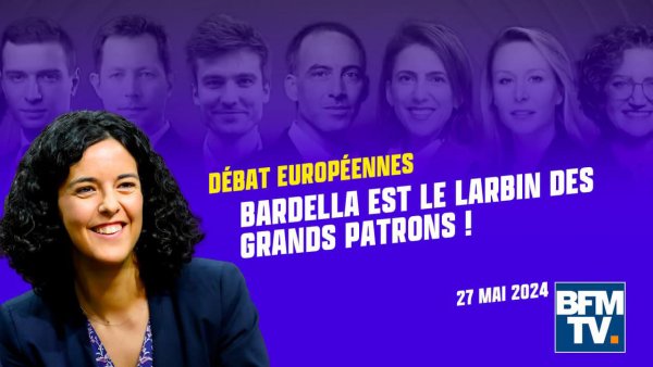 Manon Aubry en débat sur BFMTV le 27/05/2024