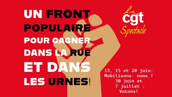 Un front populaire pour gagner dans la rue et dans les urnes ! le 11/06/2024
