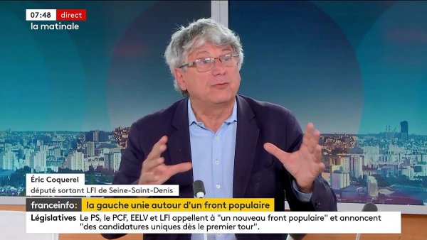 Éric Coquerel invité dans la matinale de France info le 11/06/2024