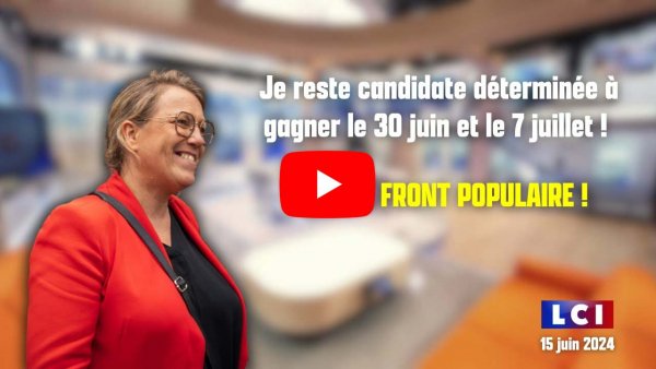 Danielle Simonnet invitée sur LCI le 15/06/2024