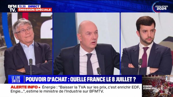 Éric Coquerel face à Lescure et Tanguy sur BFM le 17/06/2024