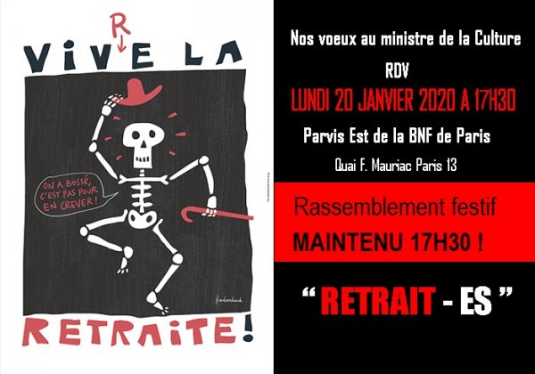 Vœux au ministre de la culture le 20/01/2020