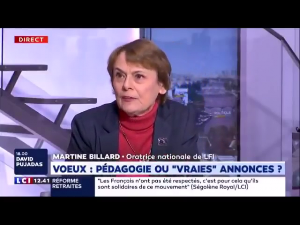 Martine Billard invitée de LCI