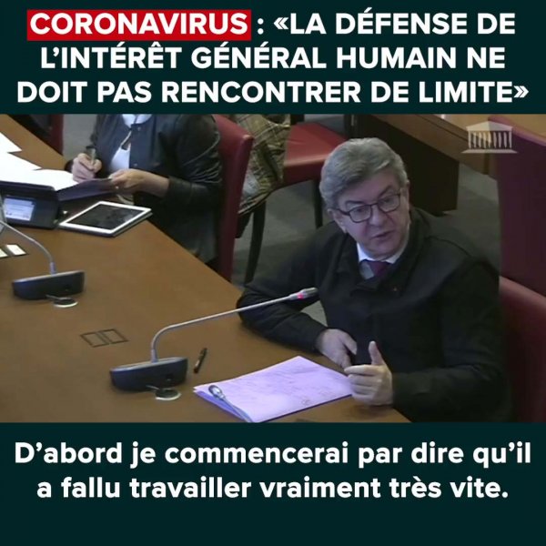 Jean-Luc Mélenchon le 19/03/2020