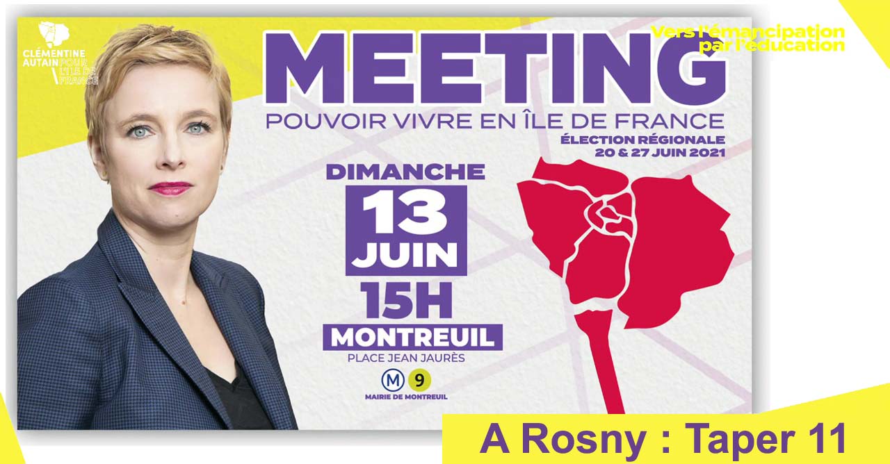 Meeting à Montreuil le 13/06/2021