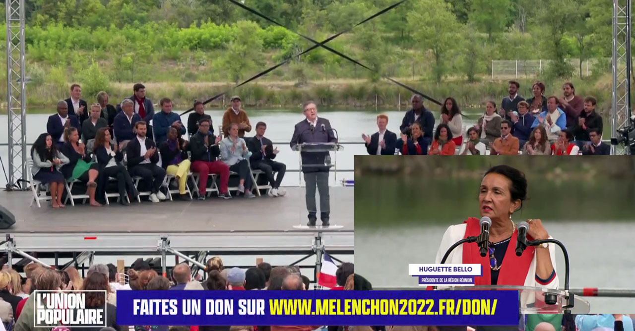 AMFIS 2021 : Huguette Bello et Jean-Luc Mélenchon le 29 août 2021