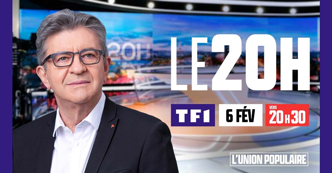 Jean-Luc Mélenchon invité de l'émission Partie de Campagne sur TF1 le 06/02/2022
