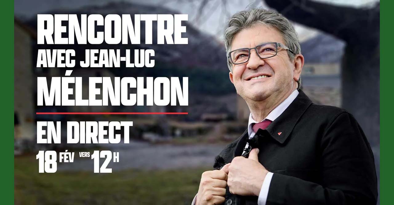 Rencontre de Jean-Luc Mélenchon dans les Hautes-Alpes le 18/02/2022