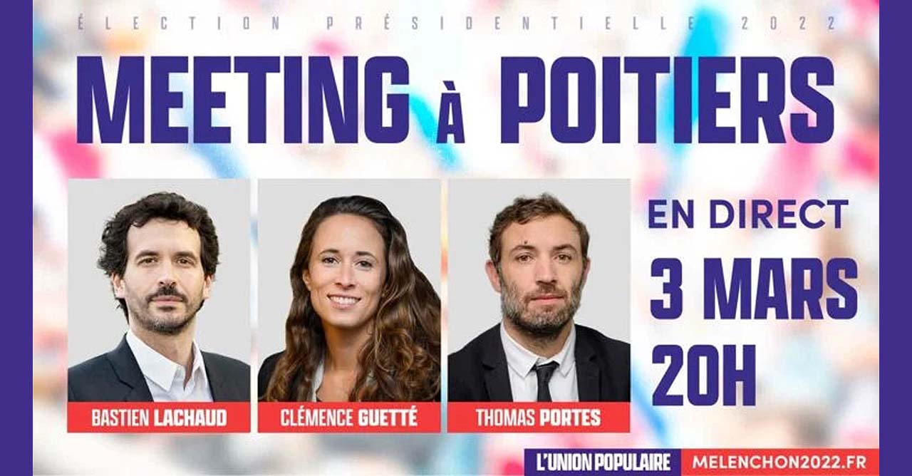 Meeting de l'Union populaire à Poitiers le 03/03/2022