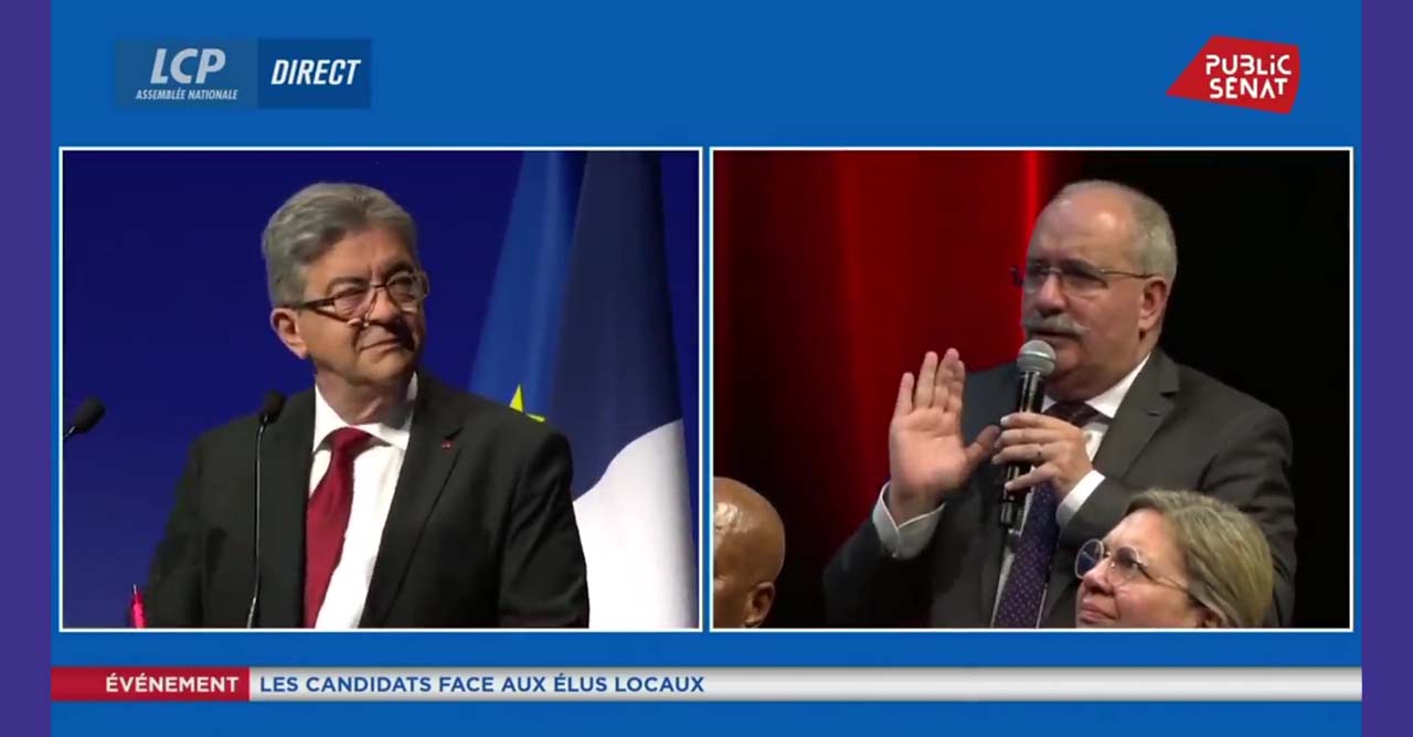 Mélenchon face aux maires de France le 15/03/2022