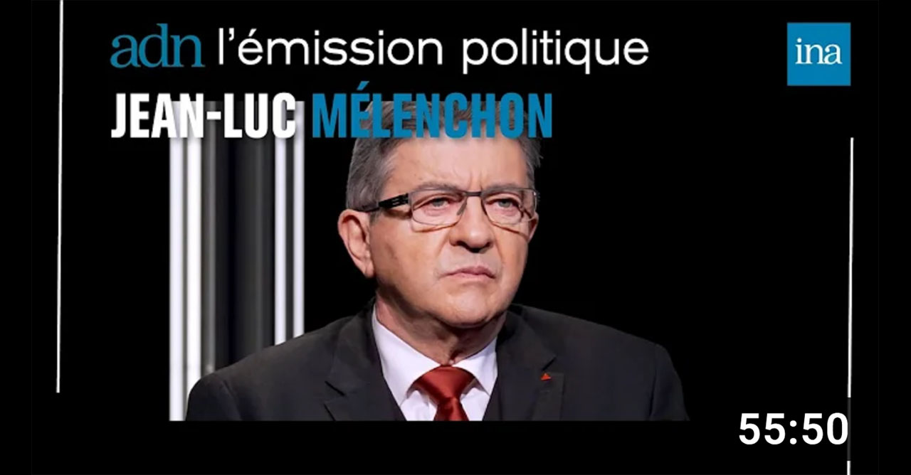 Jean-Luc Mélenchon face à ses archives dans « adn » le 24/03/2022