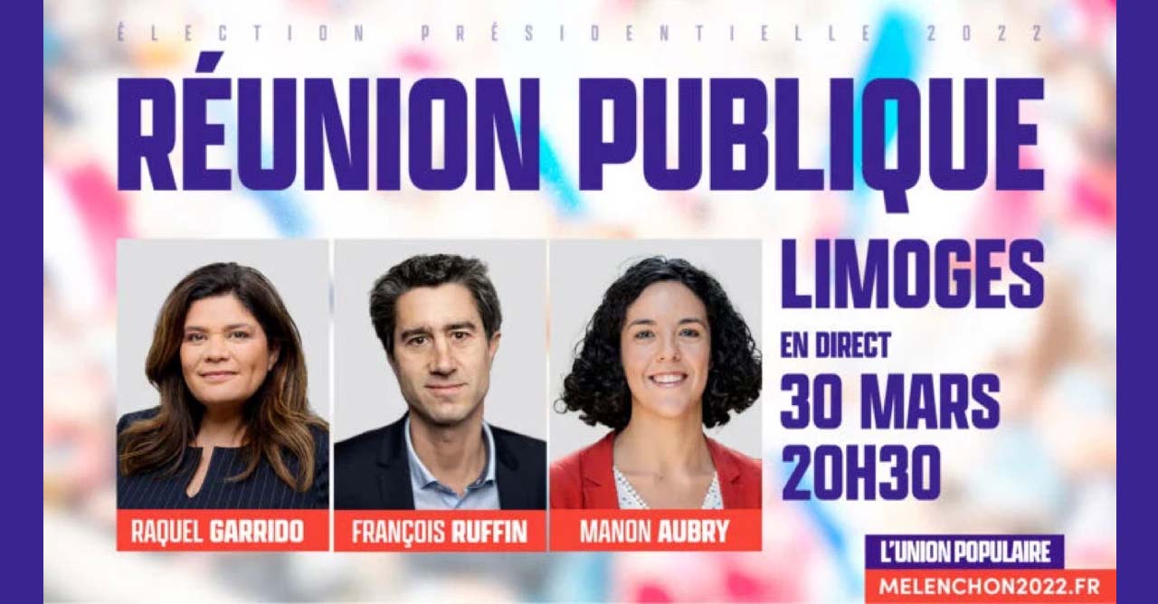 Réunion publique à Limoges le 30/03/2022