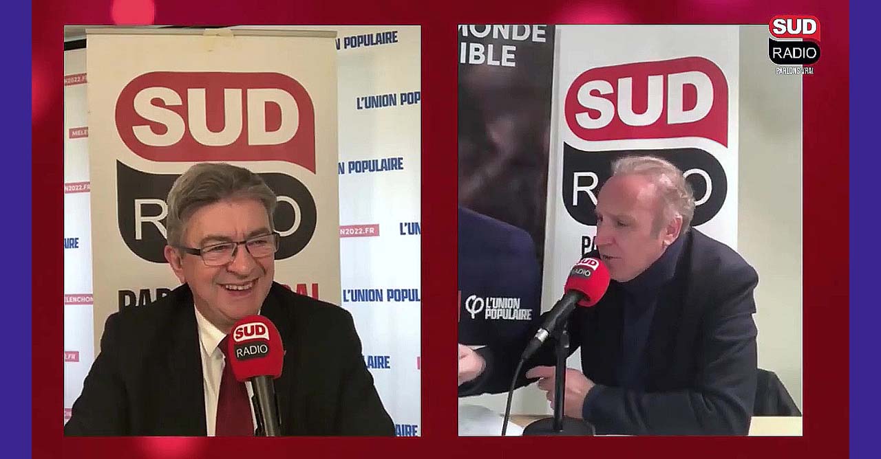 Jean-Luc Mélenchon à Sud Radio le 05/04/2022
