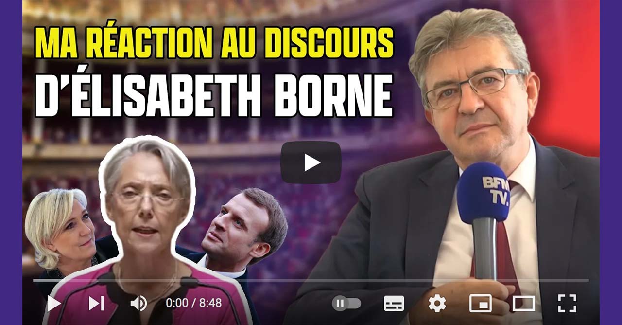 Jean-Luc Mélenchon en duplex avec BFMTV le 06/07/2022