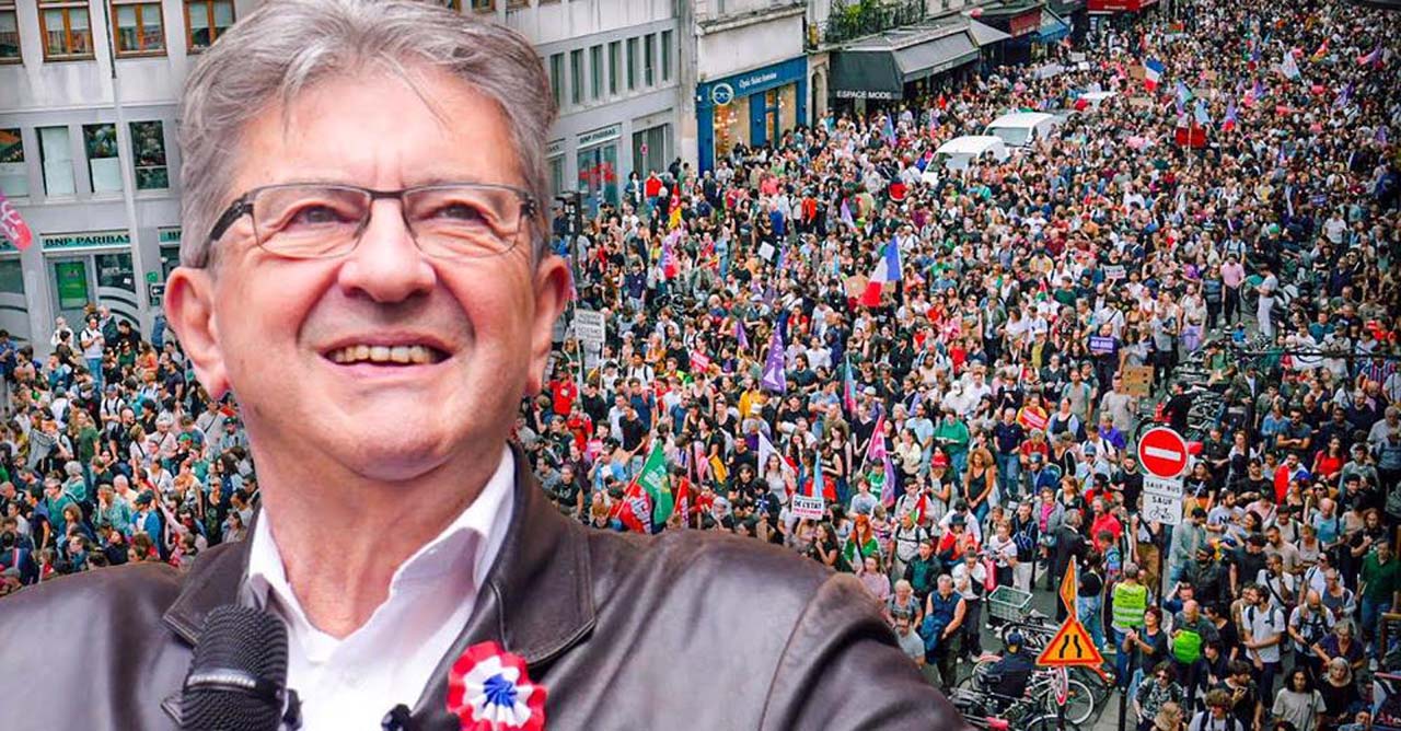 Intervention de Jean-Luc Mélenchon à Paris lors de la manistation du 07/09/2024