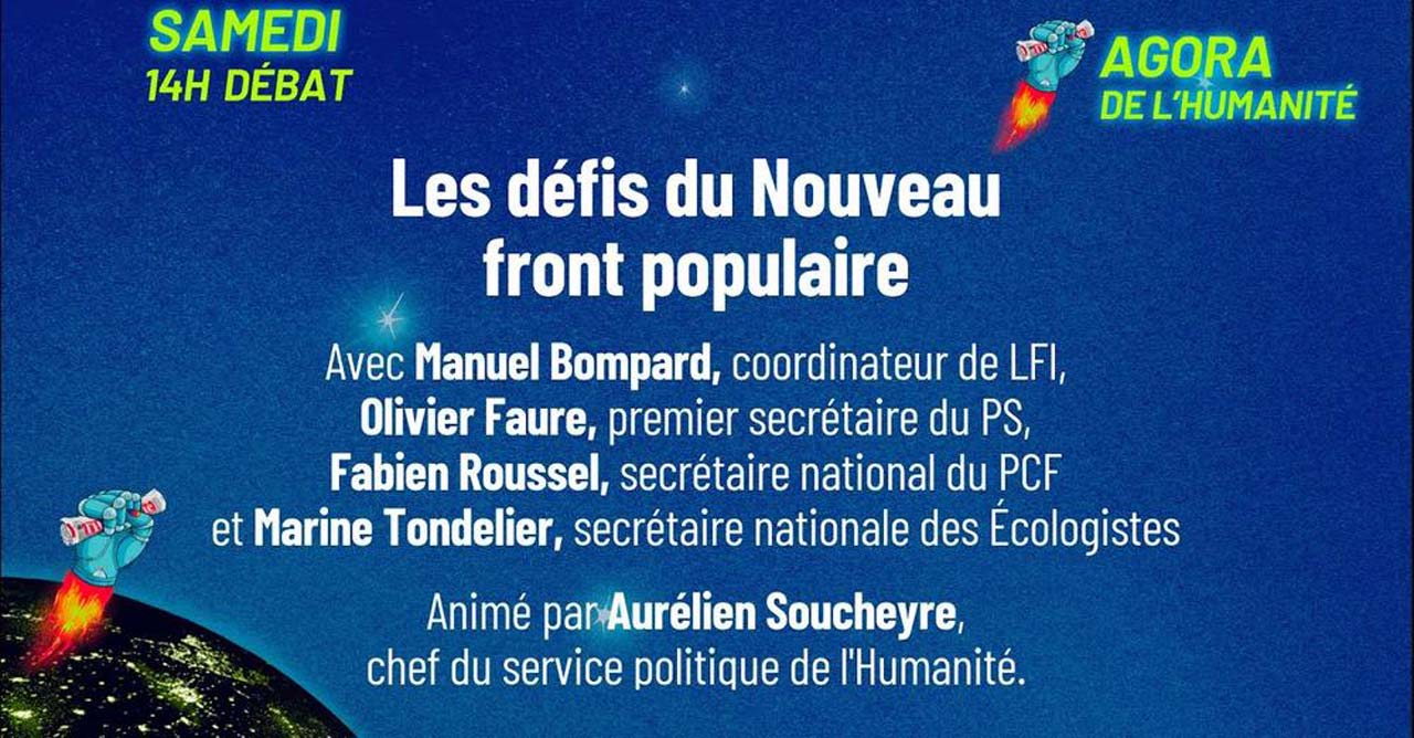 Le débat : Bompard, Faure, Roussel et Tondelier à la fête de l'Huma le 14/09/2024