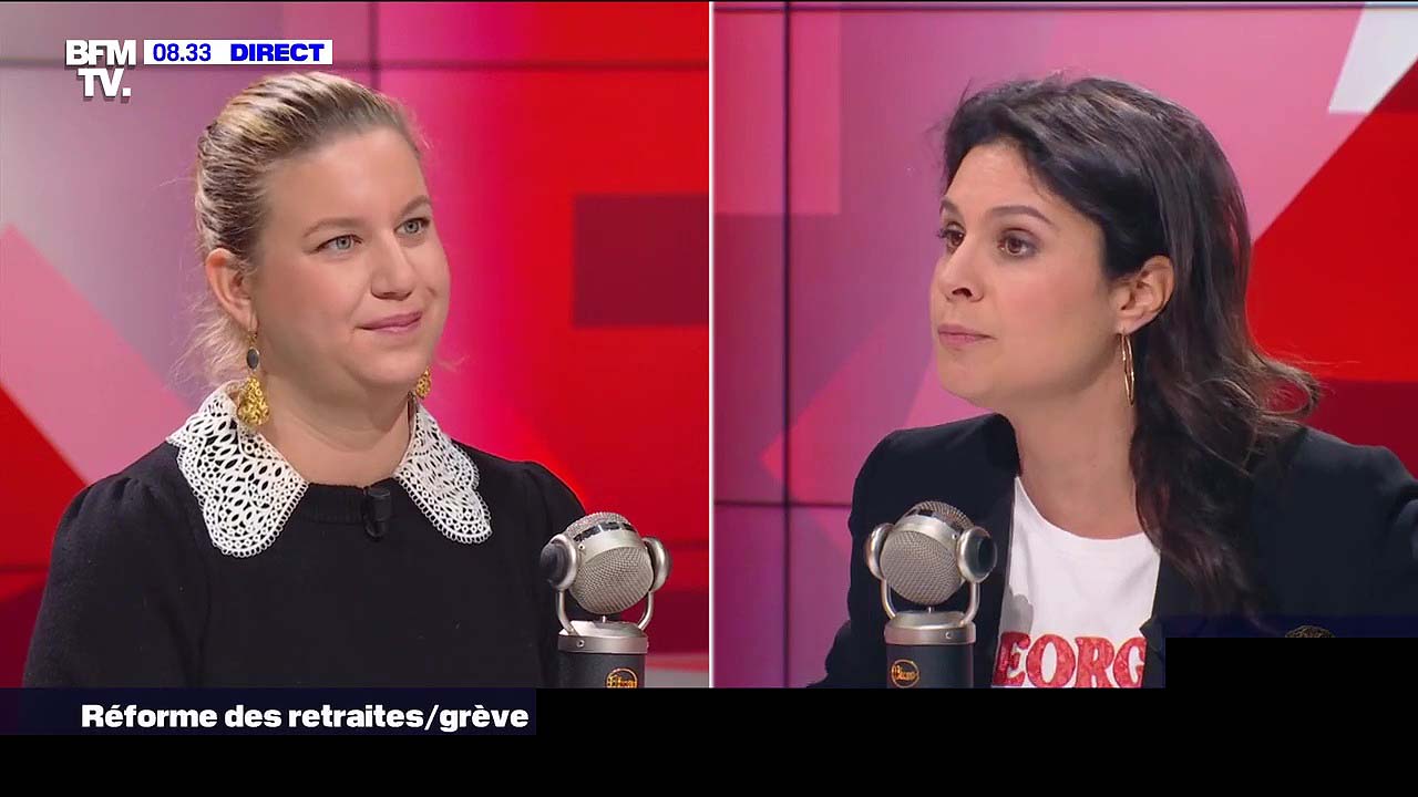 Mathilde Panot face à Apolline de Malherbe le 30/01/2023