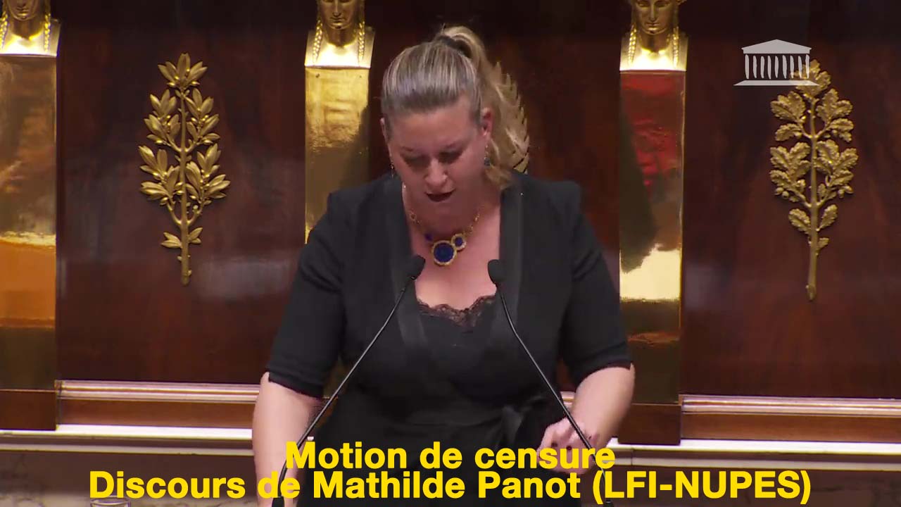 Motion de censure : Discours de Mathilde Panot le 20/03/2023
