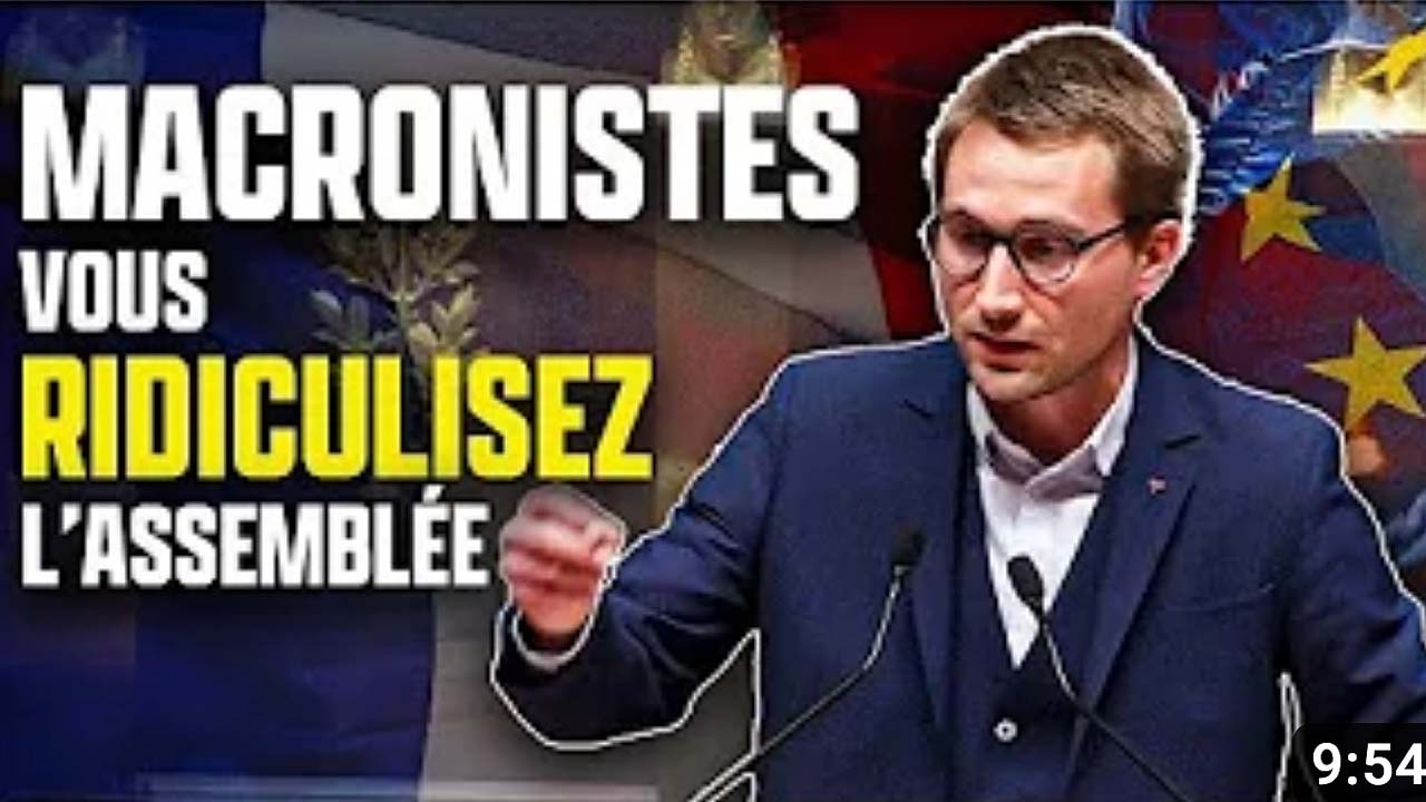 Antoine Léaument à l'Assemblée nationale : Drapeau européen le 09/05/2023