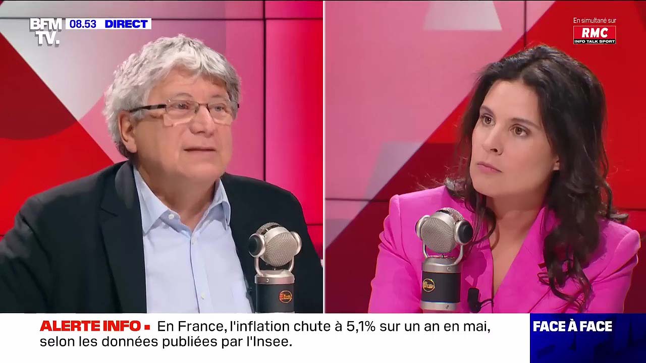 Éric Coquerel face à Apolline de Malherbe le 31/05/2023