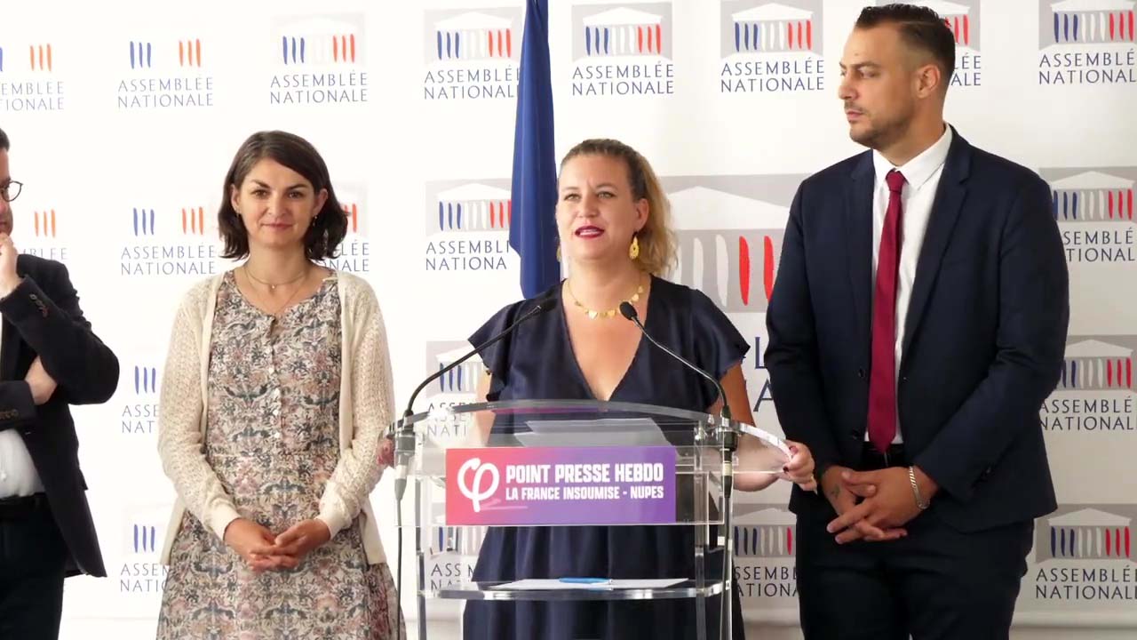 Point presse du groupe La France Insoumise-NUPES le 13/06/2023