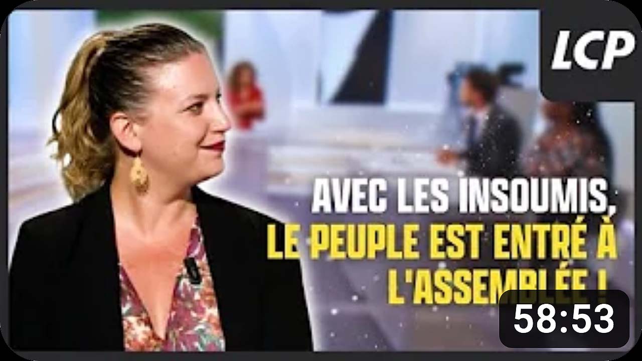Mathilde Panot invité de LCP le 15/06/2023