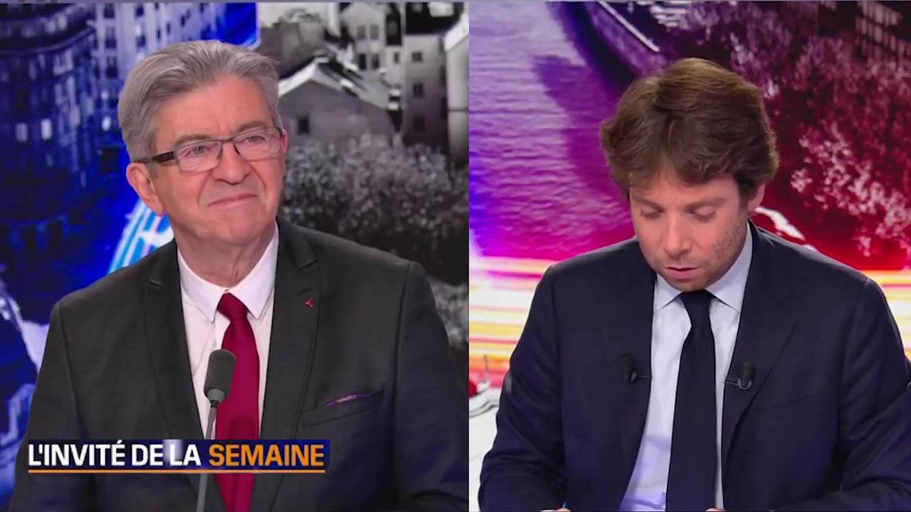 Jean-Luc Mélenchon invité de la semaine de BFM le 28/01/2024