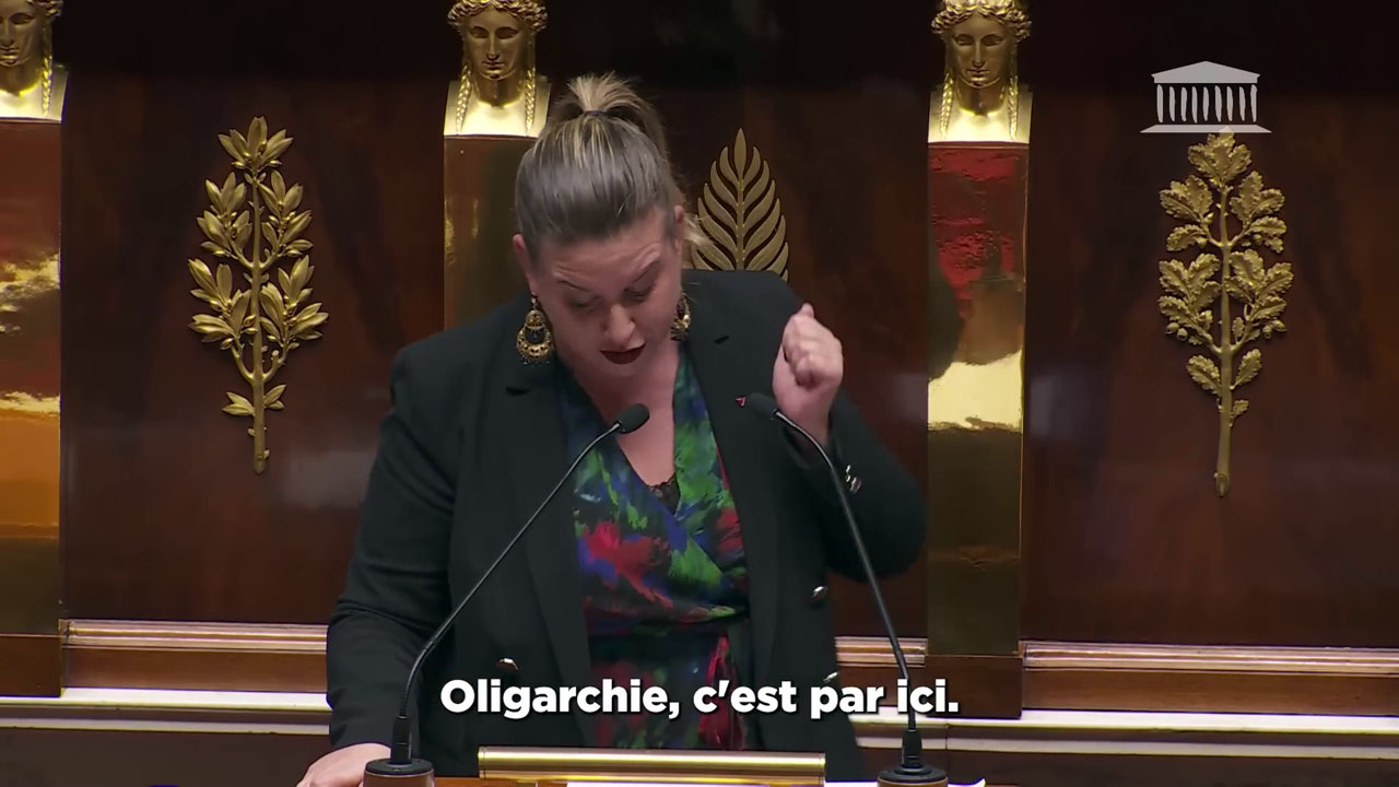 Mathilde Panot suite au discours de politique générale de G. Attal le 30/01/2024