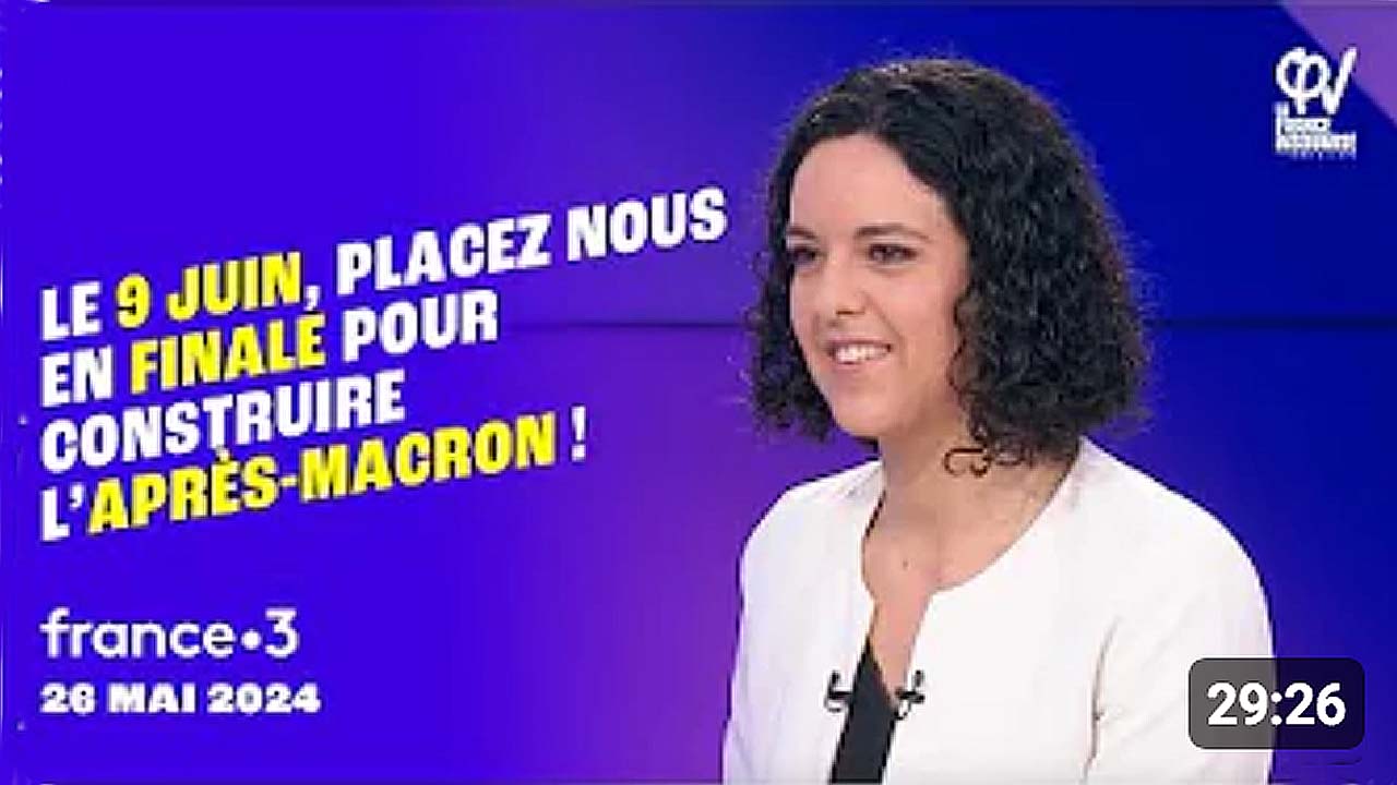 Manon Aubry invité de « Dimanche en politique » le 26/05/2024