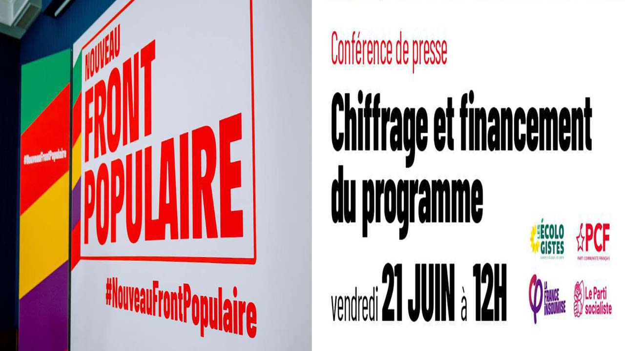 Conférence de presse : Chiffrage et financement du programme du Nouveau Front Populaire le 21/06/2024