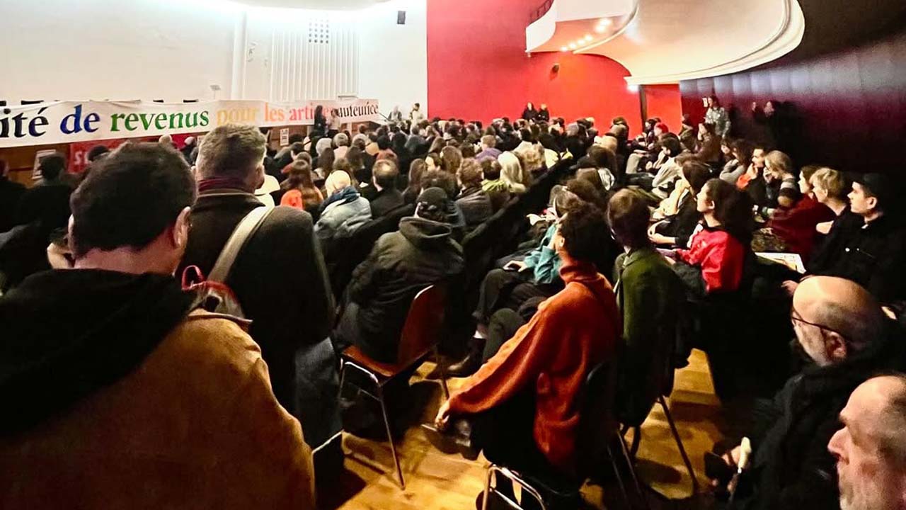 4e AG archi bondée « La culture riposte » à Paris à la Bourse du travail le 05 mars 2025 - SFA Île-de-France