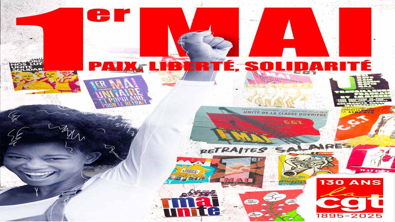 1er mai 2025 : pour la paix juste et durable, pour nos retraites et nos salaires