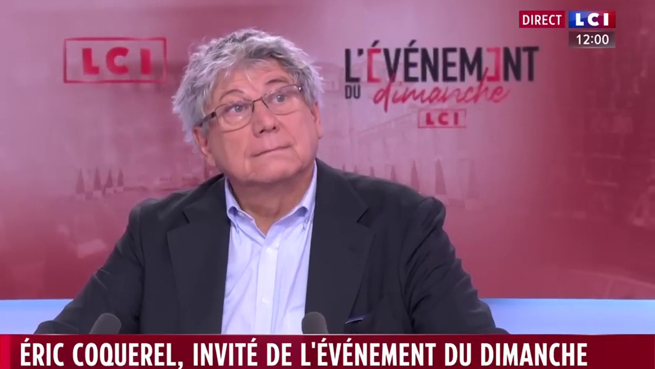 Eric Coquerel invité de l'Évènement du dimanche LCI le 12/01/2025